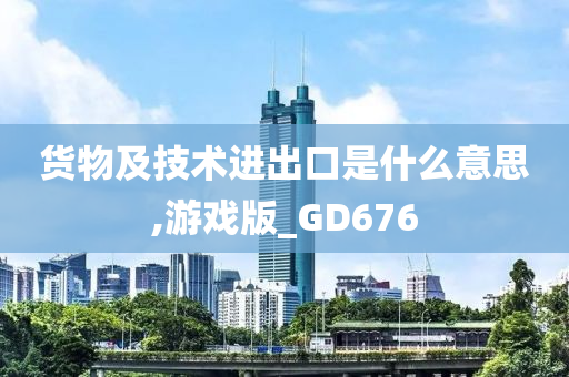 货物及技术进出口是什么意思,游戏版_GD676