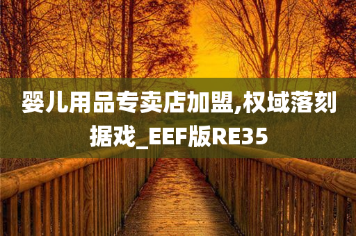 婴儿用品专卖店加盟,权域落刻据戏_EEF版RE35