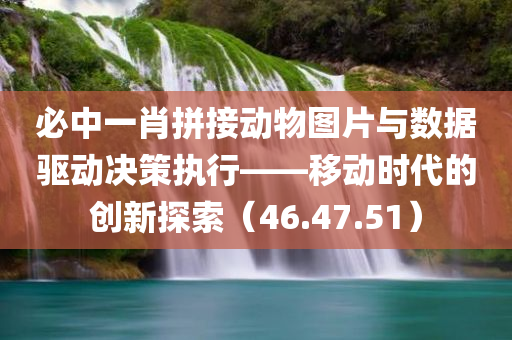 必中一肖拼接动物图片与数据驱动决策执行——移动时代的创新探索（46.47.51）