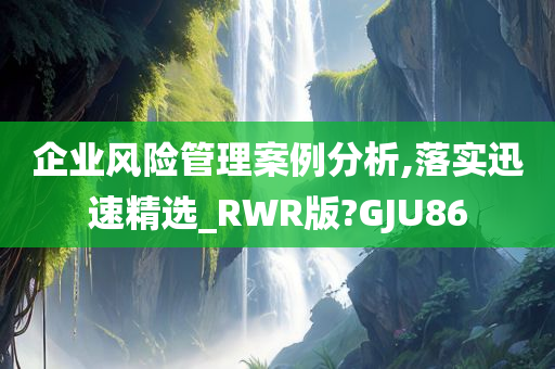 企业风险管理案例分析,落实迅速精选_RWR版?GJU86