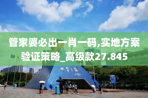 管家婆必出一肖一码,实地方案验证策略_高级款27.845