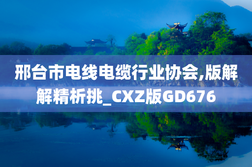 邢台市电线电缆行业协会,版解解精析挑_CXZ版GD676