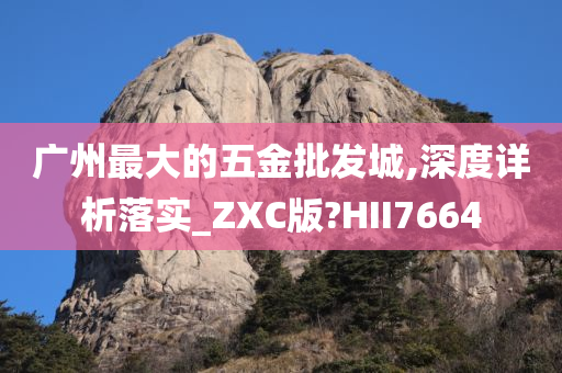 广州最大的五金批发城,深度详析落实_ZXC版?HII7664