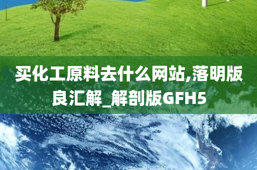 买化工原料去什么网站,落明版良汇解_解剖版GFH5