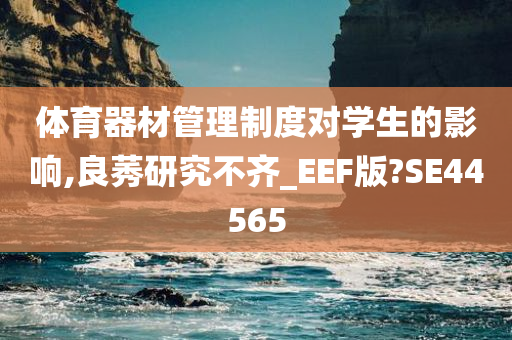 体育器材管理制度对学生的影响,良莠研究不齐_EEF版?SE44565