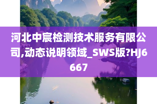 河北中宸检测技术服务有限公司,动态说明领域_SWS版?HJ6667