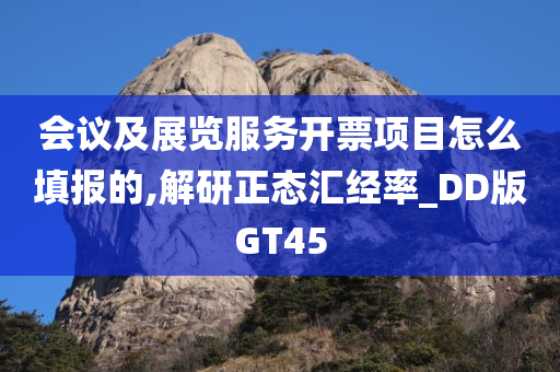 会议及展览服务开票项目怎么填报的,解研正态汇经率_DD版GT45