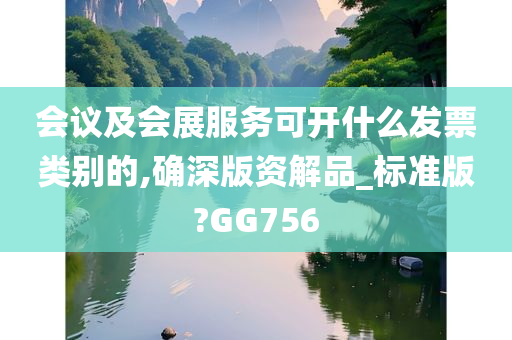 会议及会展服务可开什么发票类别的,确深版资解品_标准版?GG756