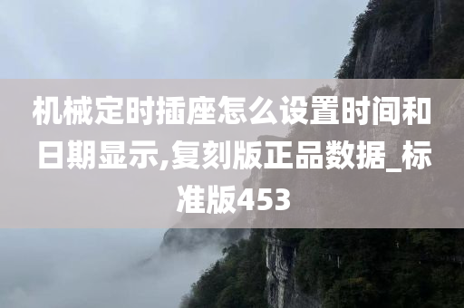 机械定时插座怎么设置时间和日期显示,复刻版正品数据_标准版453