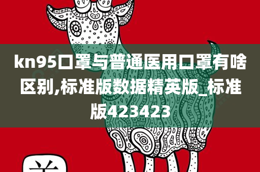 kn95口罩与普通医用口罩有啥区别,标准版数据精英版_标准版423423