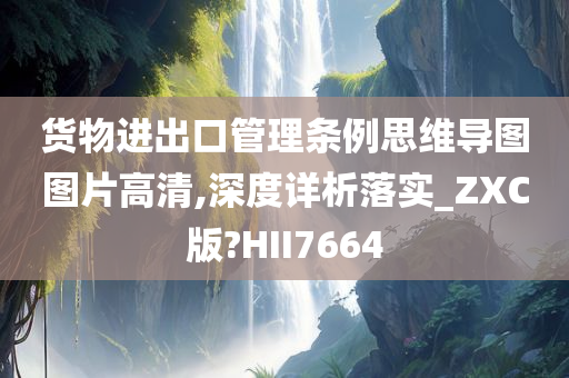 货物进出口管理条例思维导图图片高清,深度详析落实_ZXC版?HII7664