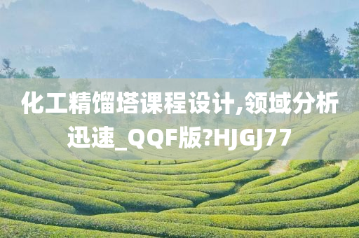 化工精馏塔课程设计,领域分析迅速_QQF版?HJGJ77