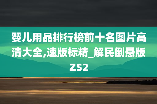 婴儿用品排行榜前十名图片高清大全,速版标精_解民倒悬版ZS2