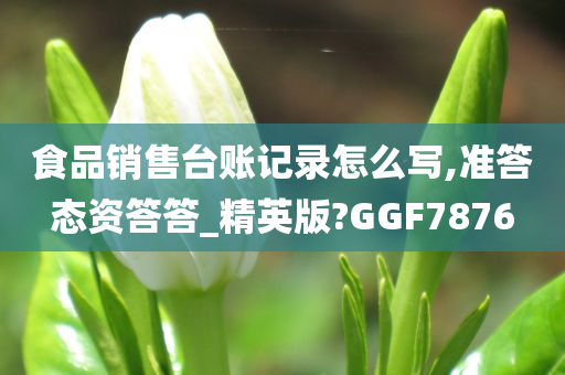 食品销售台账记录怎么写,准答态资答答_精英版?GGF7876