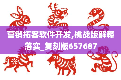 营销拓客软件开发,挑战版解释落实_复刻版657687