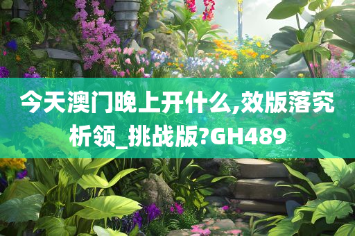 今天澳门晚上开什么,效版落究析领_挑战版?GH489