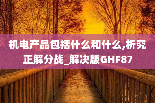 机电产品包括什么和什么,析究正解分战_解决版GHF87