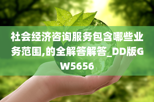 社会经济咨询服务包含哪些业务范围,的全解答解答_DD版GW5656