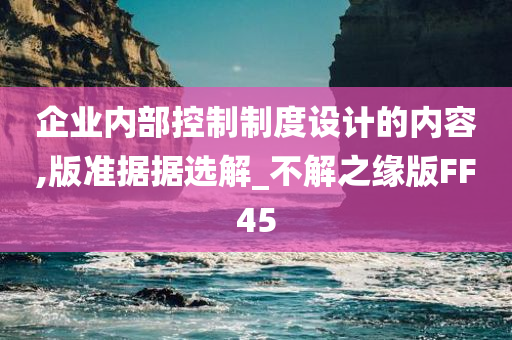 企业内部控制制度设计的内容,版准据据选解_不解之缘版FF45