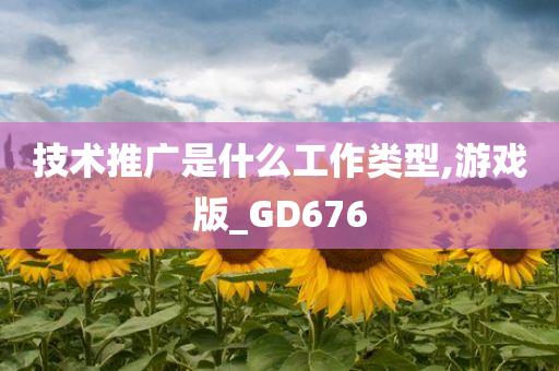 技术推广是什么工作类型,游戏版_GD676