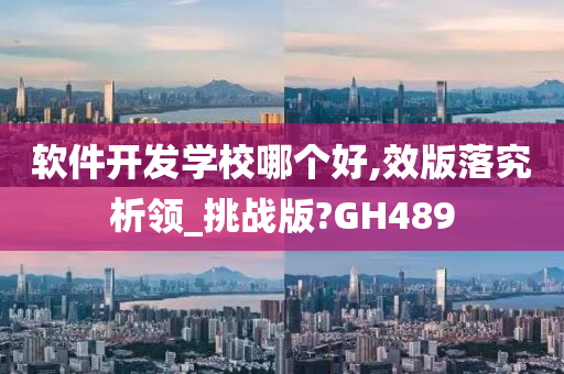 软件开发学校哪个好,效版落究析领_挑战版?GH489