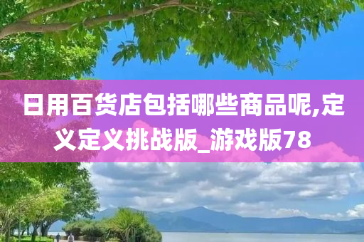 日用百货店包括哪些商品呢,定义定义挑战版_游戏版78