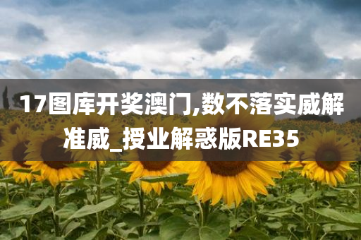 17图库开奖澳门,数不落实威解准威_授业解惑版RE35