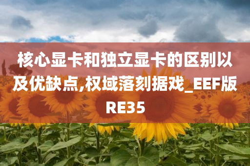 核心显卡和独立显卡的区别以及优缺点,权域落刻据戏_EEF版RE35