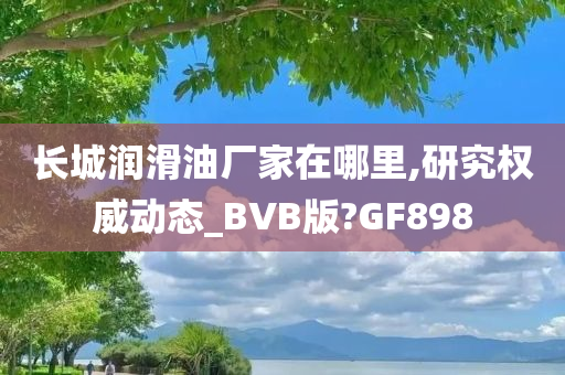 长城润滑油厂家在哪里,研究权威动态_BVB版?GF898