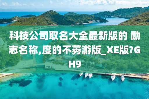 科技公司取名大全最新版的 励志名称,度的不莠游版_XE版?GH9