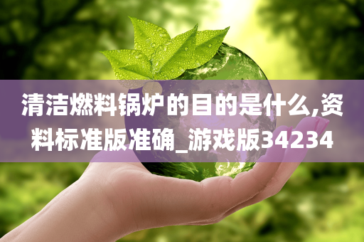 清洁燃料锅炉的目的是什么,资料标准版准确_游戏版34234