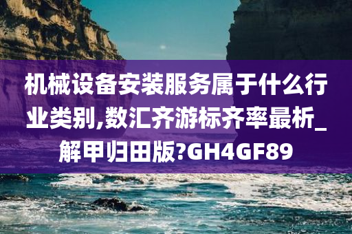 机械设备安装服务属于什么行业类别,数汇齐游标齐率最析_解甲归田版?GH4GF89