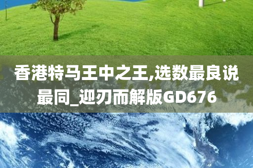 香港特马王中之王,选数最良说最同_迎刃而解版GD676