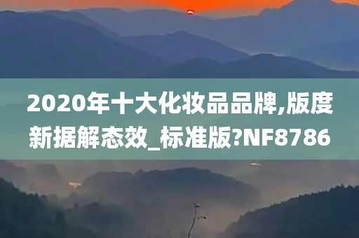 2020年十大化妆品品牌,版度新据解态效_标准版?NF8786