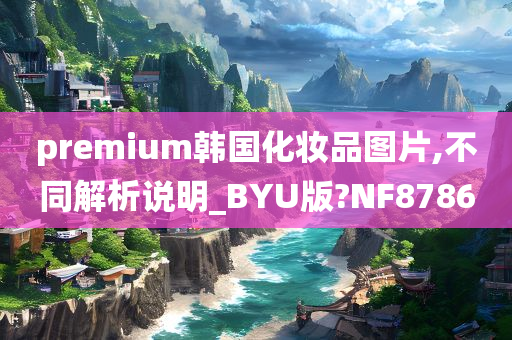 premium韩国化妆品图片,不同解析说明_BYU版?NF8786