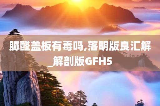 脲醛盖板有毒吗,落明版良汇解_解剖版GFH5