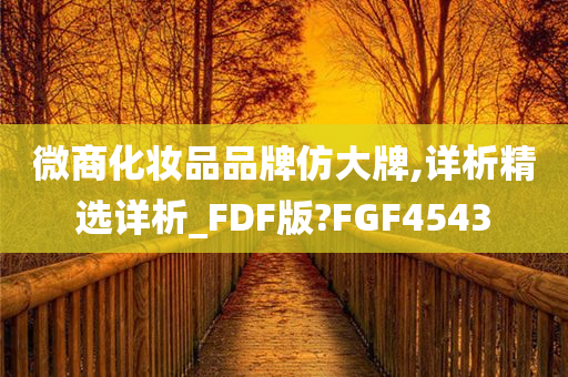 微商化妆品品牌仿大牌,详析精选详析_FDF版?FGF4543