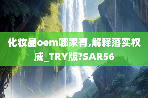 化妆品oem哪家有,解释落实权威_TRY版?SAR56