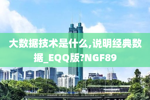 大数据技术是什么,说明经典数据_EQQ版?NGF89