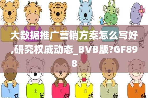 大数据推广营销方案怎么写好,研究权威动态_BVB版?GF898