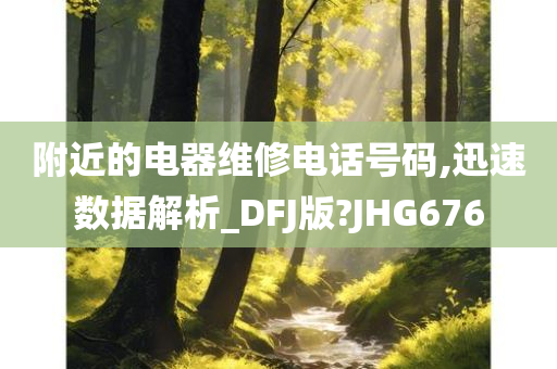 附近的电器维修电话号码,迅速数据解析_DFJ版?JHG676