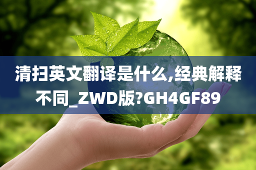 清扫英文翻译是什么,经典解释不同_ZWD版?GH4GF89