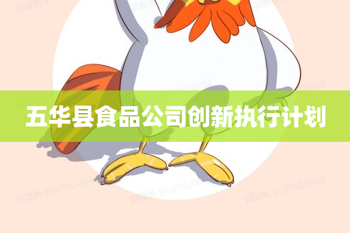 五华县食品公司创新执行计划