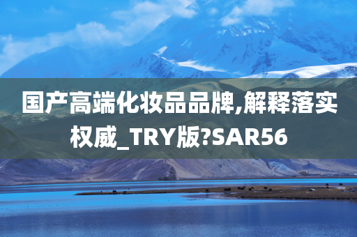 国产高端化妆品品牌,解释落实权威_TRY版?SAR56