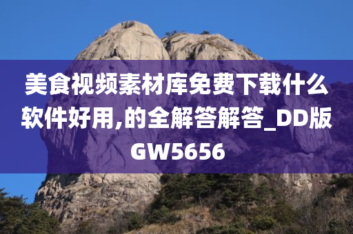 美食视频素材库免费下载什么软件好用,的全解答解答_DD版GW5656