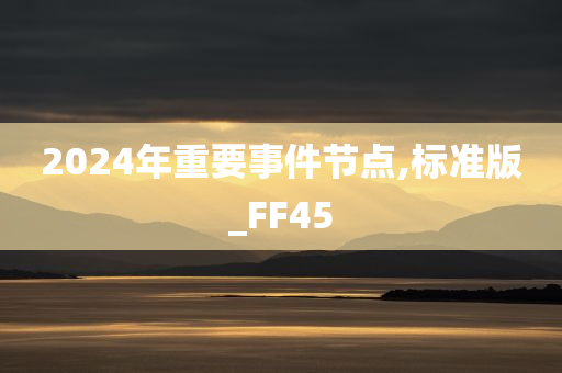 2024年重要事件节点,标准版_FF45