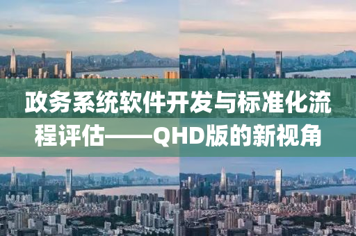 政务系统软件开发与标准化流程评估——QHD版的新视角