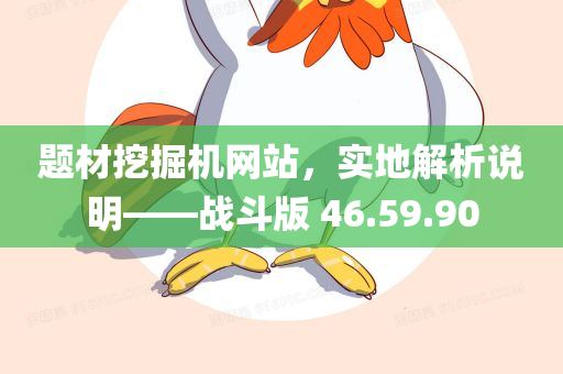 题材挖掘机网站，实地解析说明——战斗版 46.59.90