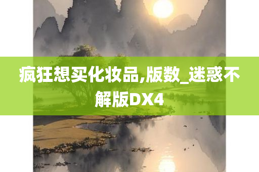 疯狂想买化妆品,版数_迷惑不解版DX4