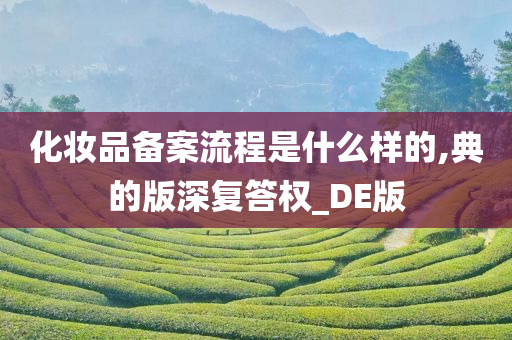 化妆品备案流程是什么样的,典的版深复答权_DE版